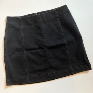 Wild Fable Black Stretchy High Rise Demin Mini Skirt